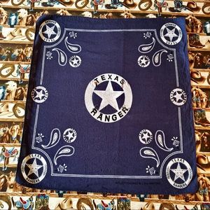 Vintage TEXAS RANGER Bandana! 🇨🇱⭐️🐴